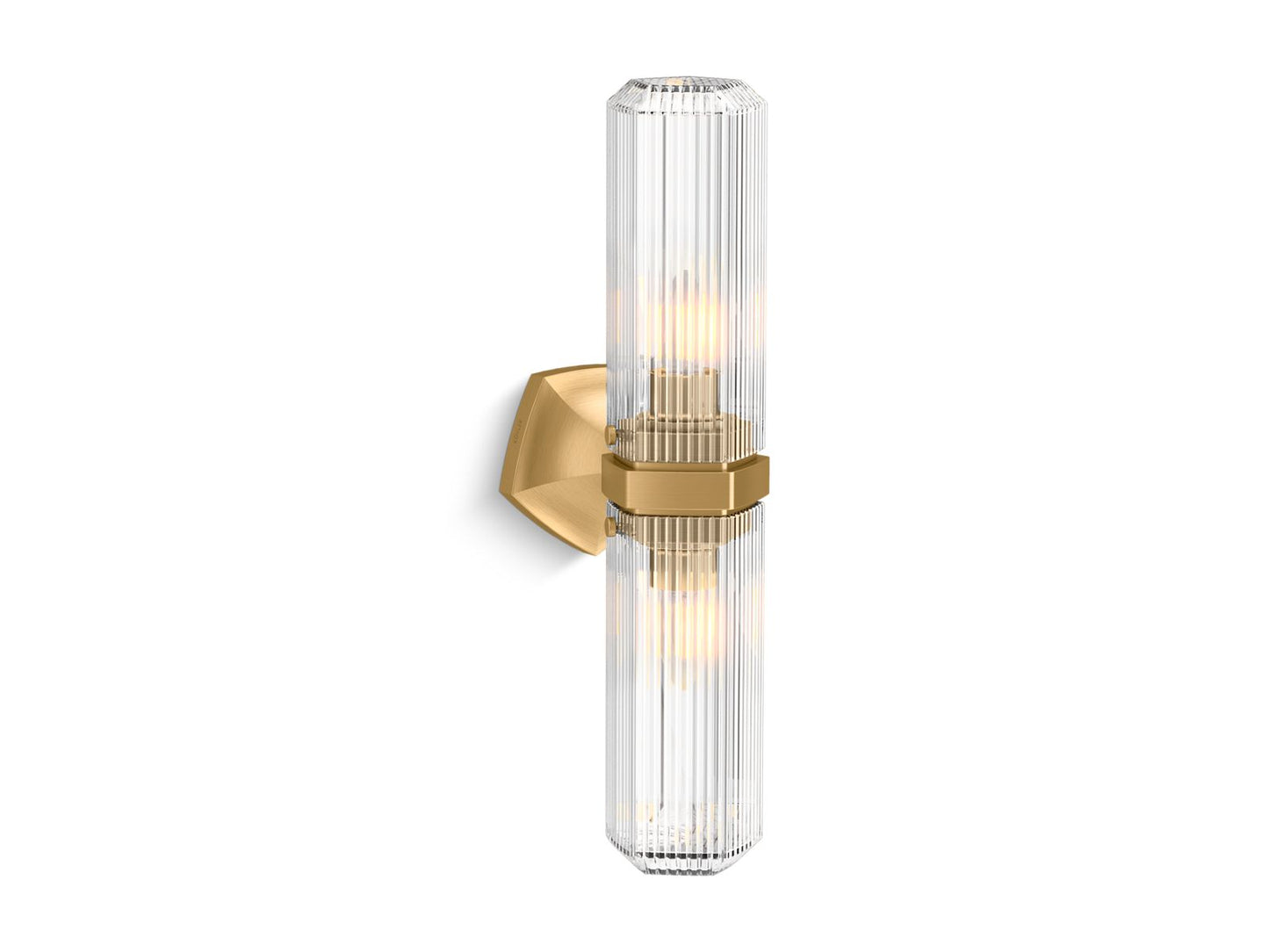 KOHLER K-31777-SC02-2GL Occasion Two-Light Sconce In Brushed Moderne Brass