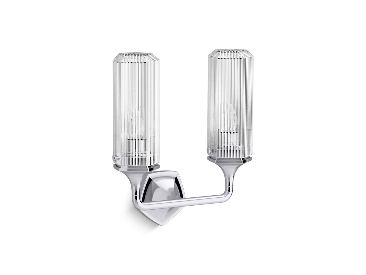 KOHLER K-31776-SC02-CPL Occasion Two-Light Sconce - Polished Chrome
