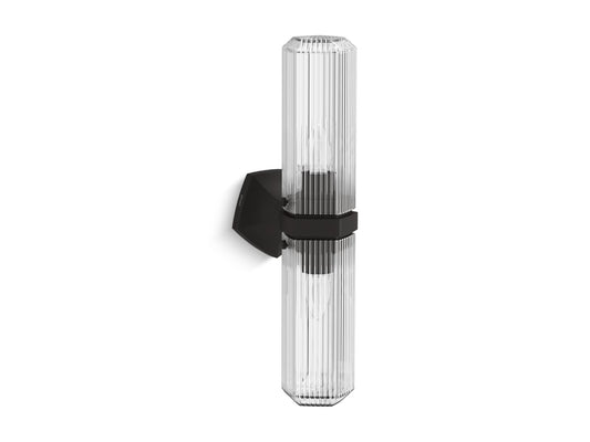 KOHLER K-31777-SC02-BLL Occasion Two-Light Sconce In Matte Black