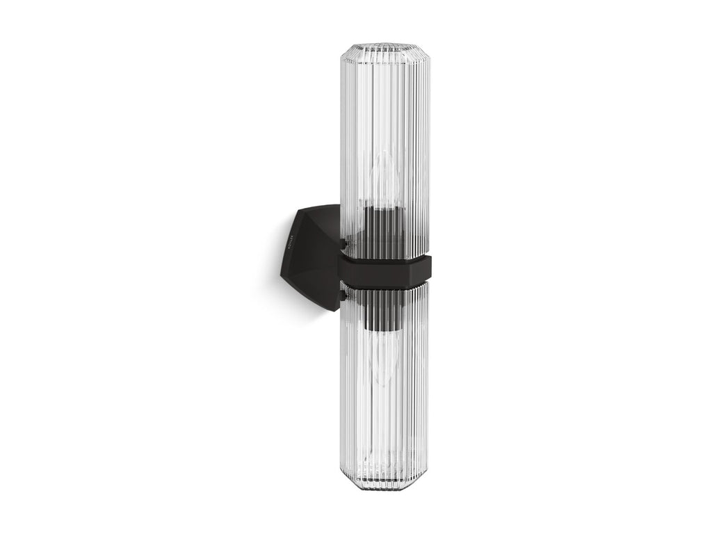KOHLER K-31777-SC02-BLL Occasion Two-Light Sconce - Matte Black