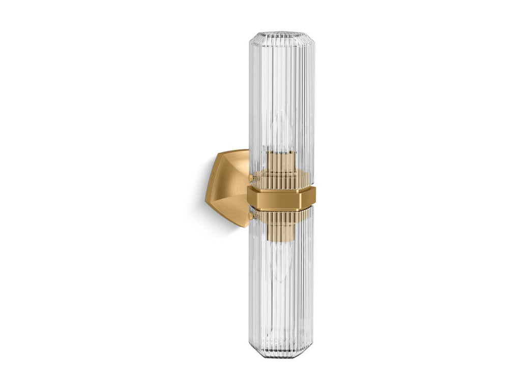 KOHLER K-31777-SC02-2GL Occasion Two-Light Sconce - Brushed Moderne Brass