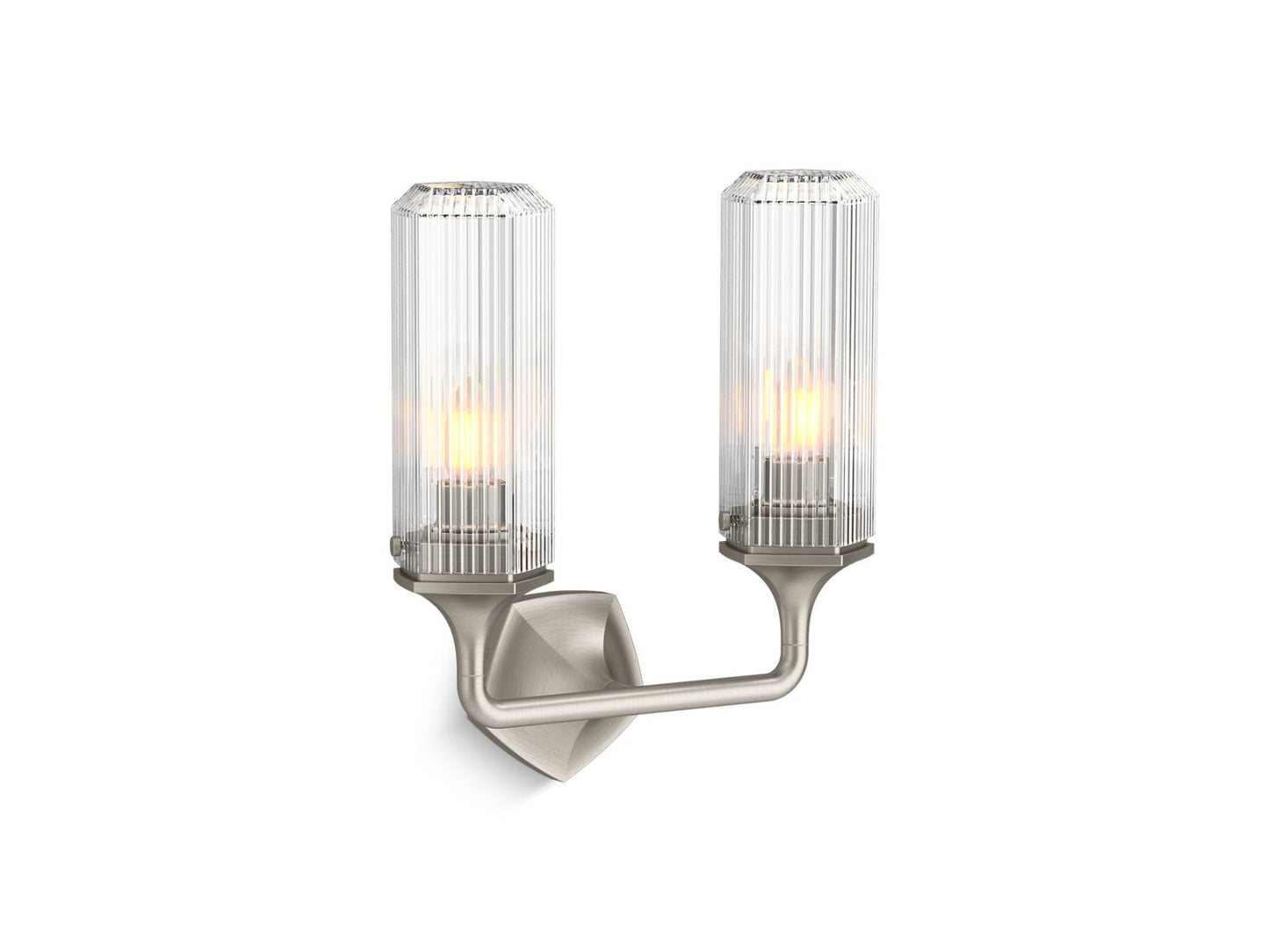 KOHLER K-31776-SC02-BNL Occasion Two-Light Sconce In Brushed Nickel