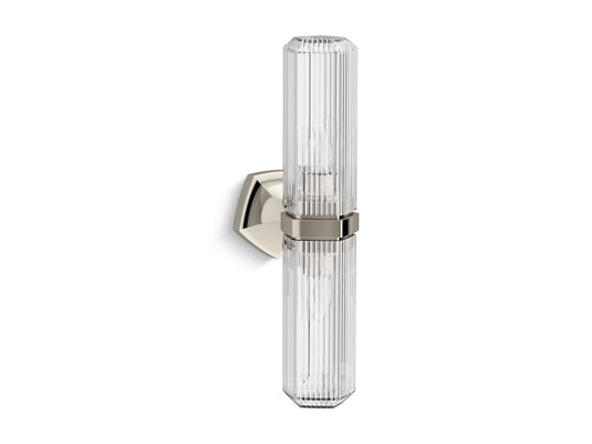 KOHLER K-31777-SC02-SNL Occasion Two-Light Sconce In Polished Nickel