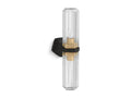 KOHLER K-31777-SC02-BML Occasion Two-Light Sconce - Black With Brass Trim