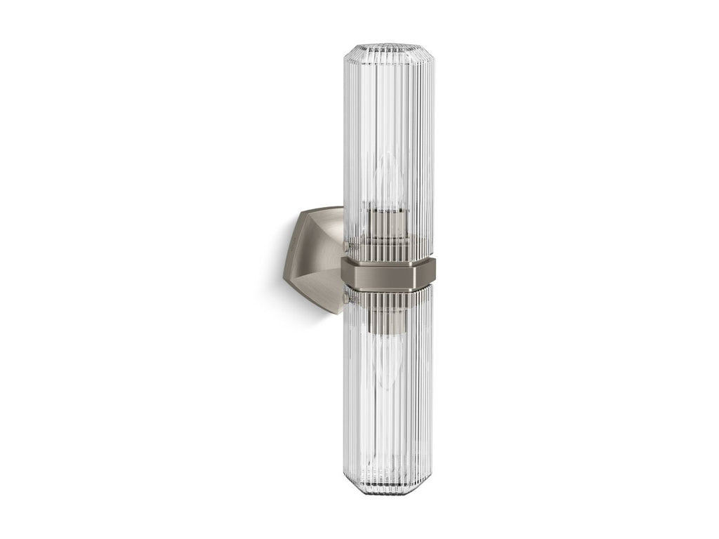 KOHLER K-31777-SC02-BNL Occasion Two-Light Sconce - Brushed Nickel