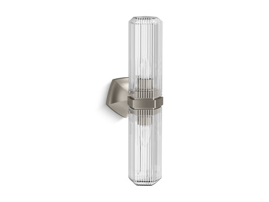 KOHLER K-31777-SC02-BNL Occasion Two-light sconce - Brushed Nickel
