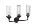KOHLER K-31778-SC03-BLL Occasion Three-Light Sconce - Matte Black