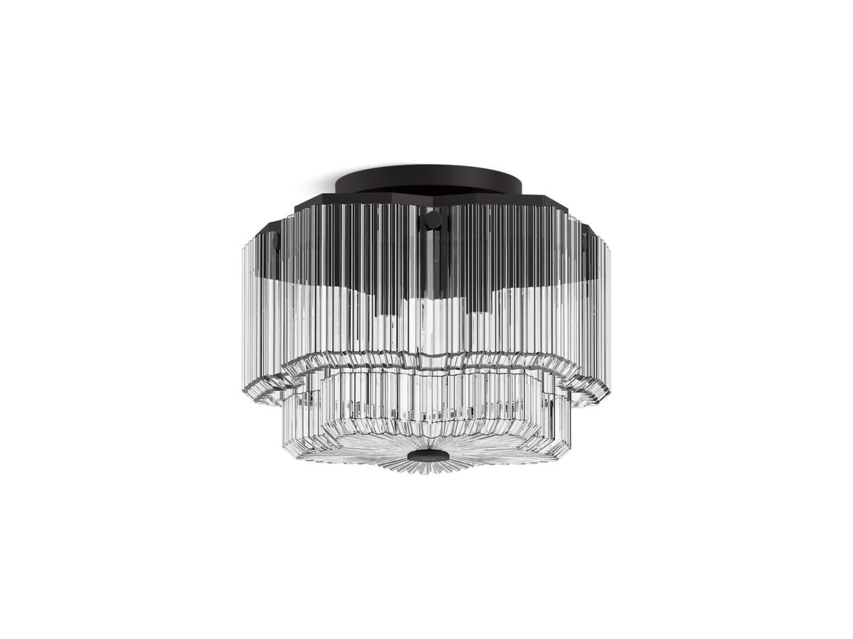 KOHLER K-31780-FM03-BLL Occasion 15" Flush-Mount - Matte Black