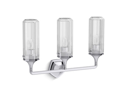 KOHLER K-31778-SC03-CPL Occasion Three-light sconce - Polished Chrome