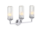 KOHLER K-31778-SC03-BNL Occasion Three-Light Sconce - Brushed Nickel