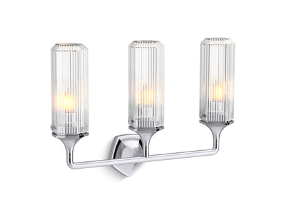 KOHLER K-31778-SC03-2GL Occasion Three-light sconce - Brushed Moderne Brass