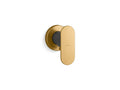 KOHLER K-26289-2MB Statement Wall-Mount Wand Handshower Holder With Supply Elbow And Check Valve In Vibrant Brushed Moderne Brass