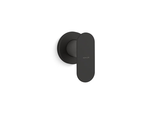 KOHLER K-26304-BL Statement Wall-Mount Wand Handshower Holder In Matte Black