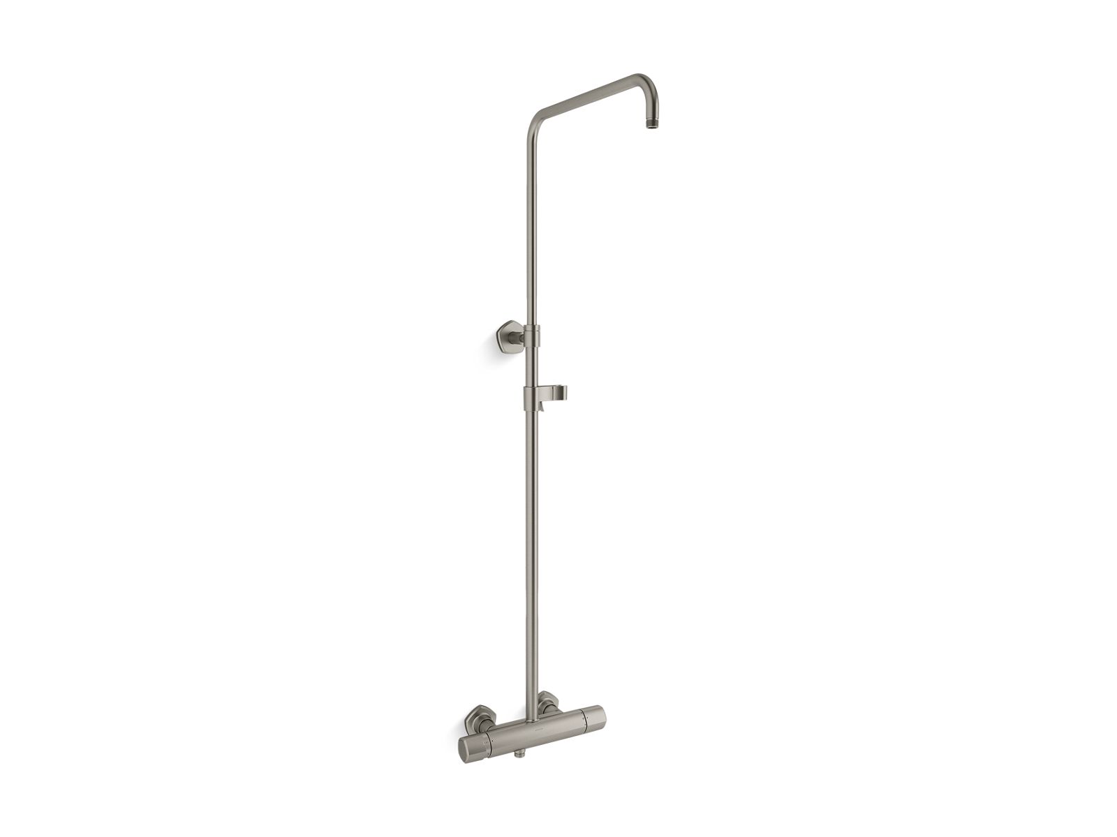 KOHLER K-27031-9-BN Occasion Two-Way Exposed Thermostatic Valve And Shower Column Kt - Vibrant Brushed Nickel