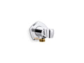 KOHLER K-27117-CP Occasion Wall-Mount Handshower Holder With Supply Elbow And Check Valve - Polished Chrome