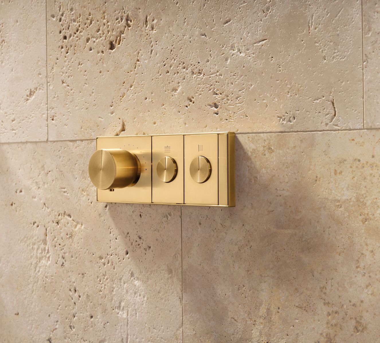 KOHLER K-26346-9-BL Anthem Two-Outlet Recessed Mechanical Thermostatic Valve Control - Matte Black