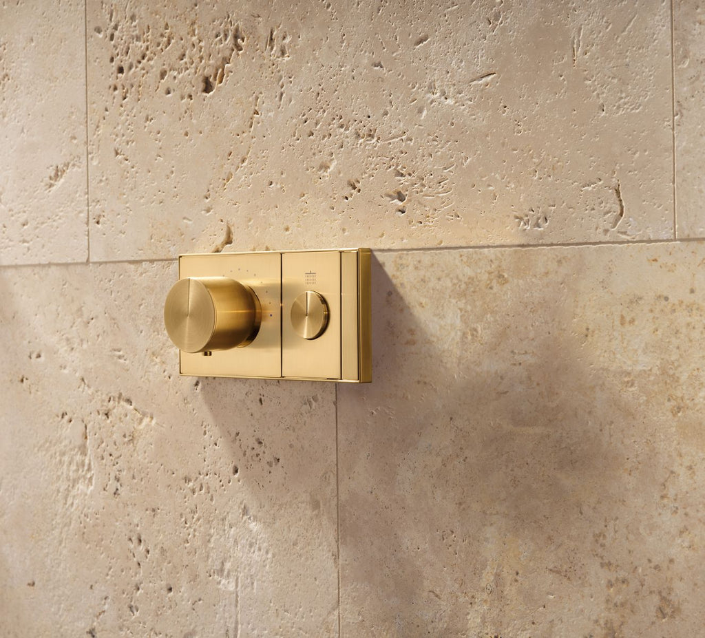 KOHLER K-26345-9-AF Anthem One-Outlet Recessed Mechanical Thermostatic Valve Control - Vibrant French Gold