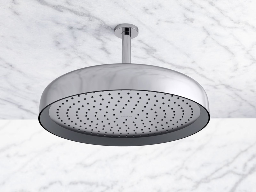 KOHLER K-26291-BL Statement Round 12" Single-Function Rainhead, 2.5 Gpm - Matte Black