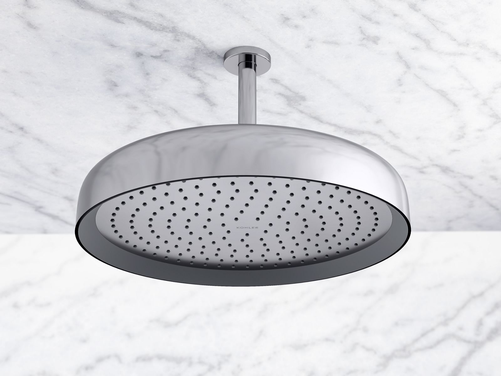 KOHLER K-26291-BL Statement Round 12" Single-Function Rainhead, 2.5 Gpm - Matte Black