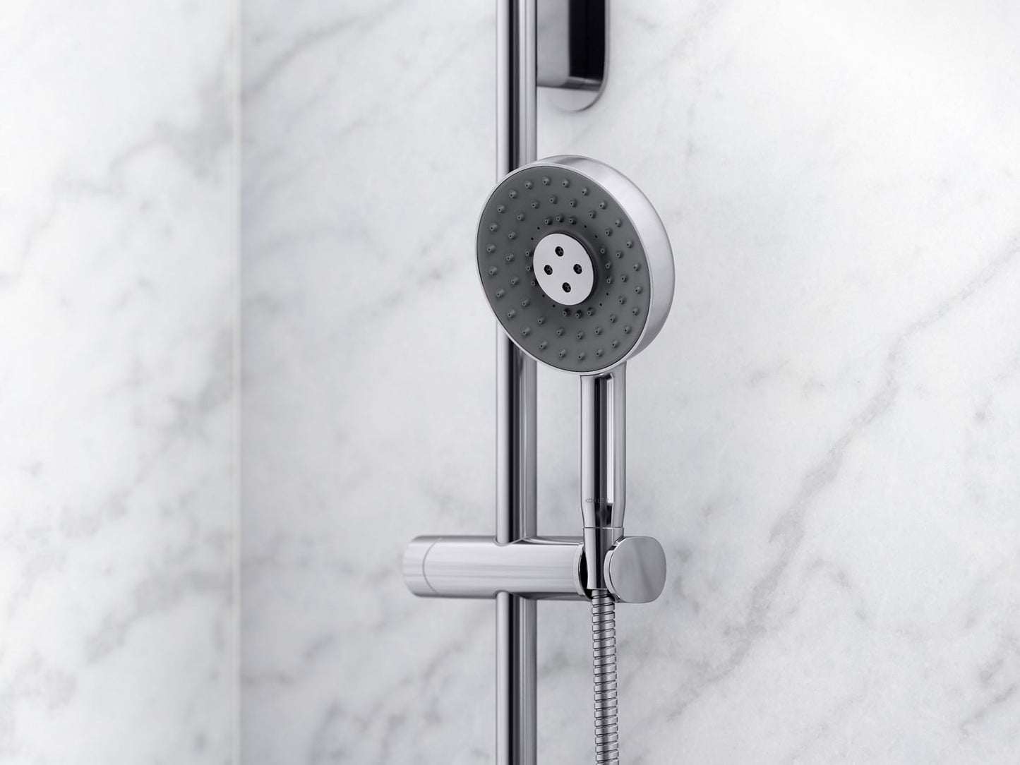 KOHLER K-26282-G-BN Statement Round three-function handshower, 1.75 gpm - Vibrant Brushed Nickel