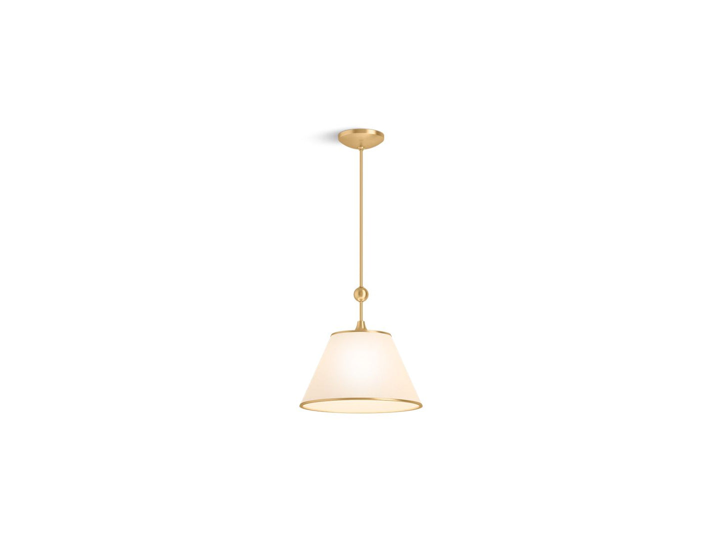 KOHLER K-27861-PE01-2GL Parohn 14" Pendant In Brushed Moderne Brass