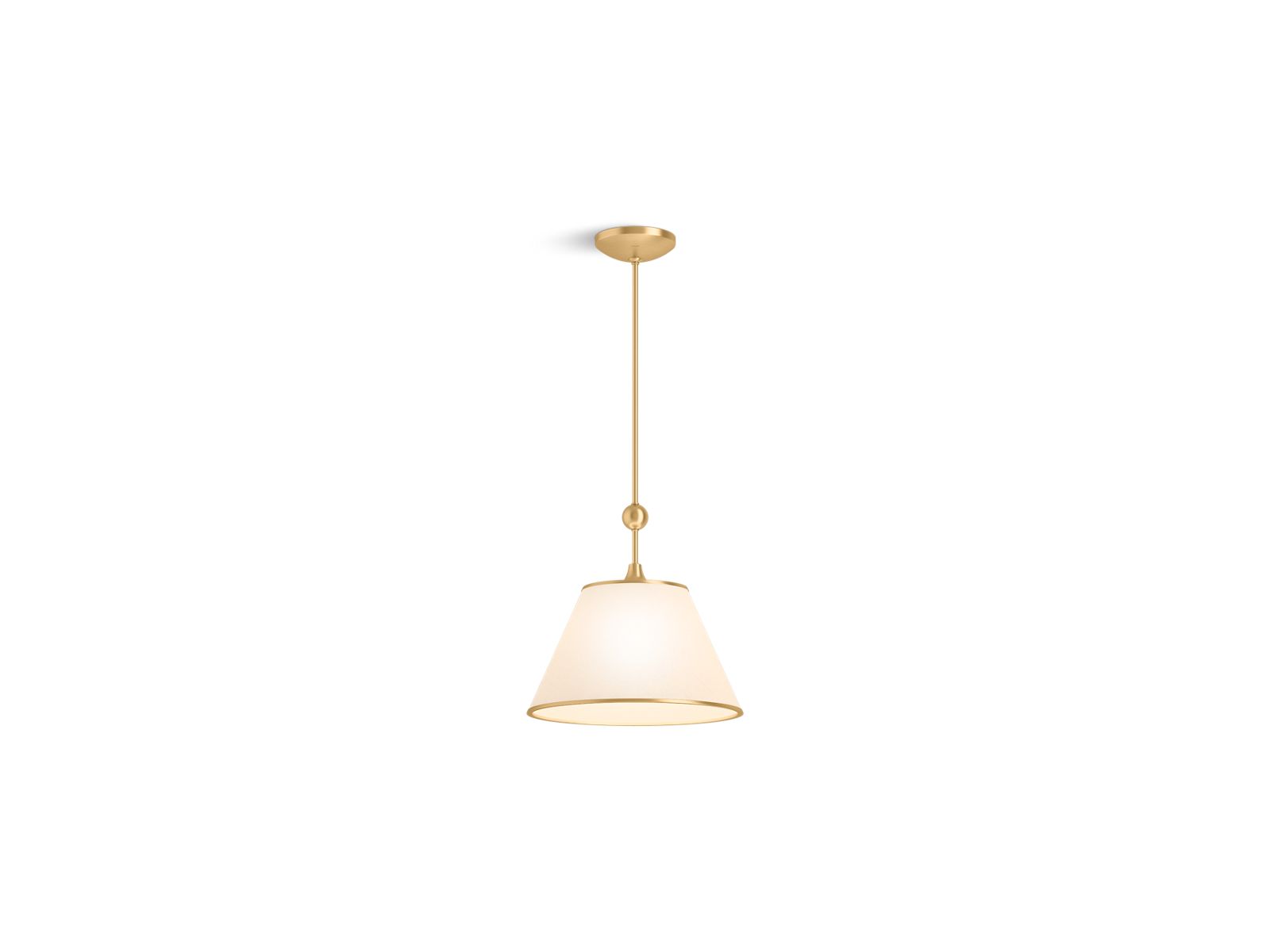 KOHLER K-27861-PE01-2GL Parohn 14" Pendant In Brushed Moderne Brass