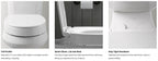 KOHLER K-25875-7 Hyten Elevated Quiet-Close Elongated Toilet Seat - Black Black