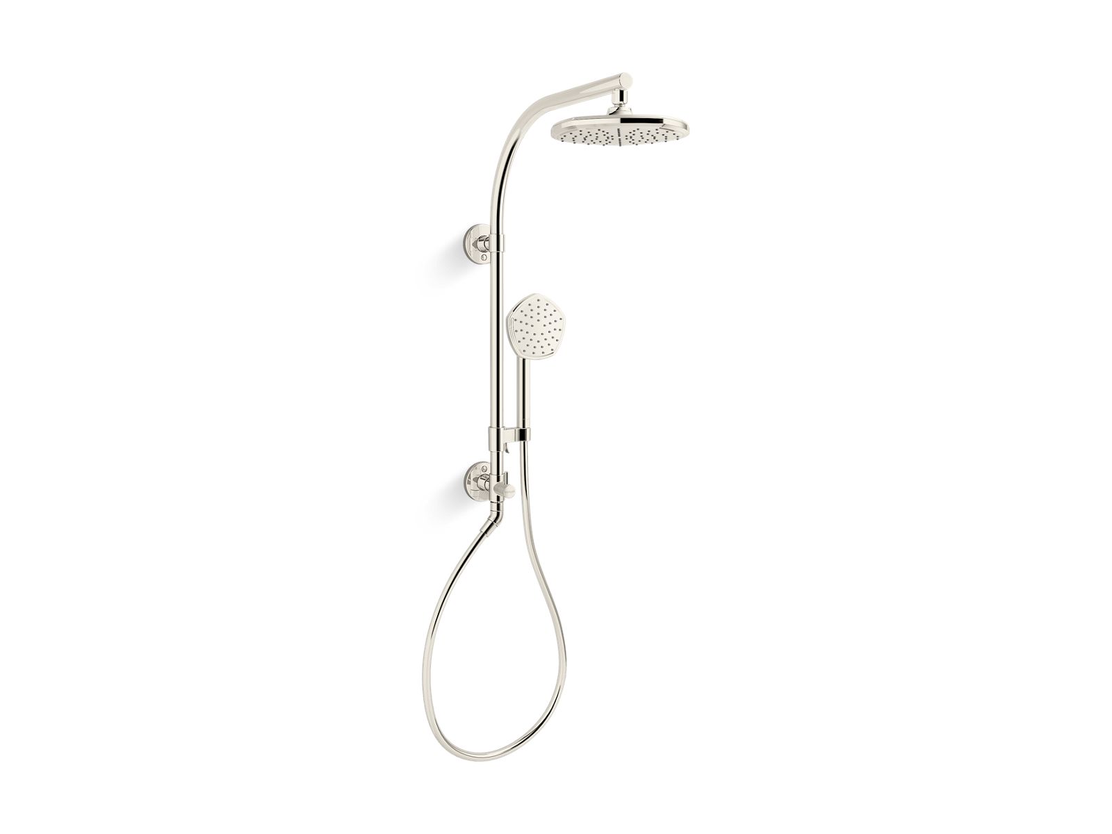 KOHLER K-27118-G-SN Occasion Hydrorail-R Shower Column Kit, 1.75 Gpm - Vibrant Polished Nickel