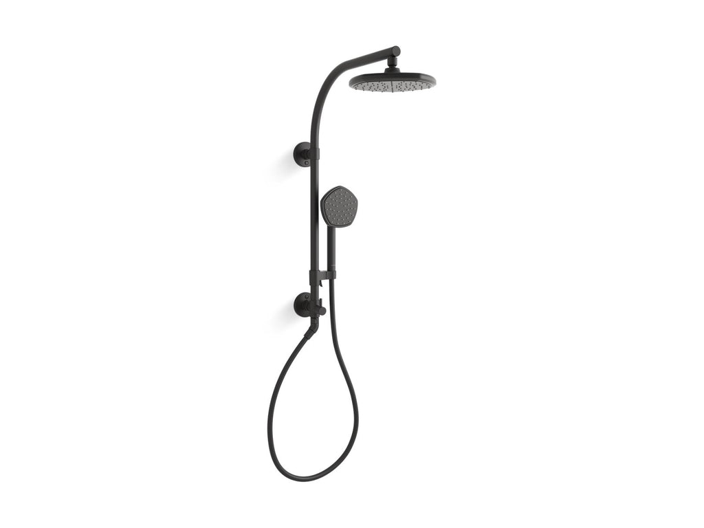 KOHLER K-27118-G-BL Occasion Hydrorail-R Shower Column Kit, 1.75 Gpm - Matte Black