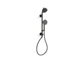 KOHLER K-27119-G-BL Occasion Hydrorail-S Shower Column Kit, 1.75 Gpm - Matte Black