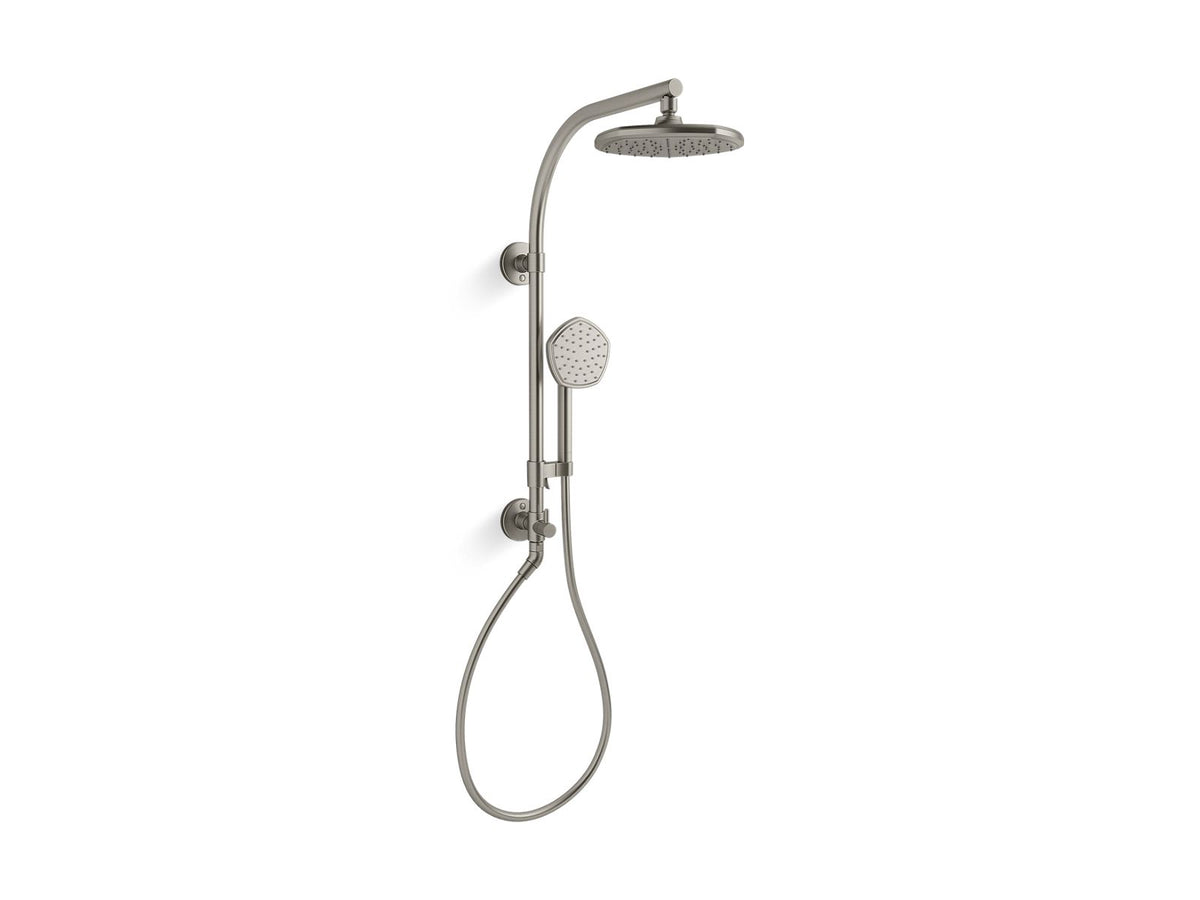 KOHLER K-27118-G-BN Occasion Hydrorail-R Shower Column Kit, 1.75 Gpm - Vibrant Brushed Nickel