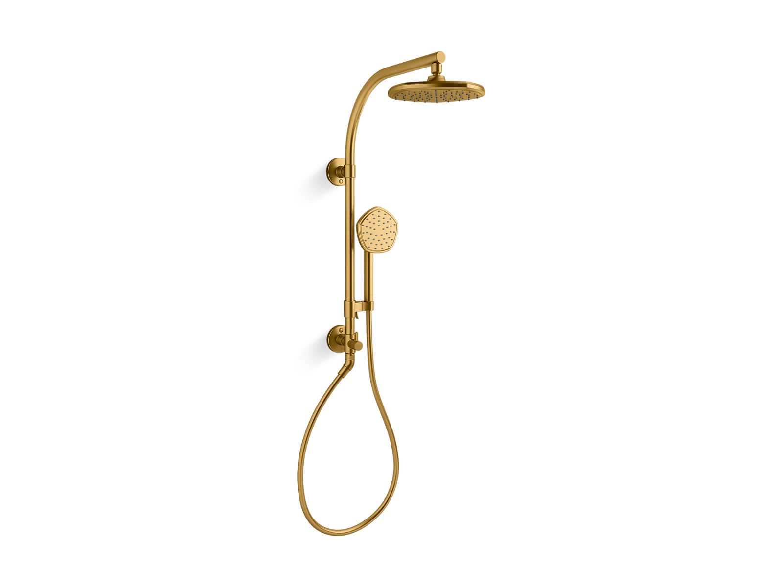 KOHLER K-27118-G-2MB Occasion Hydrorail-R Shower Column Kit, 1.75 Gpm - Vibrant Brushed Moderne Brass