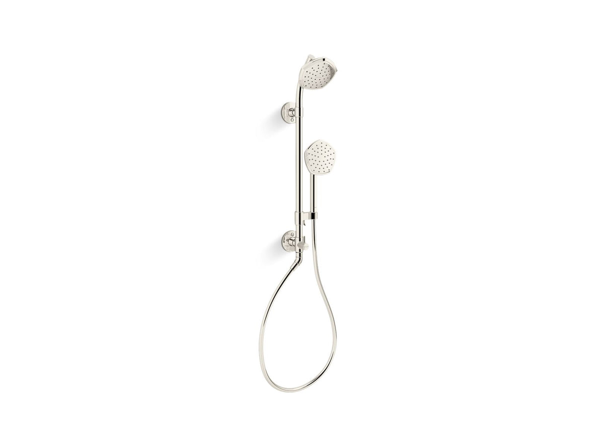 KOHLER K-27119-G-SN Occasion Hydrorail-S Shower Column Kit, 1.75 Gpm - Vibrant Polished Nickel