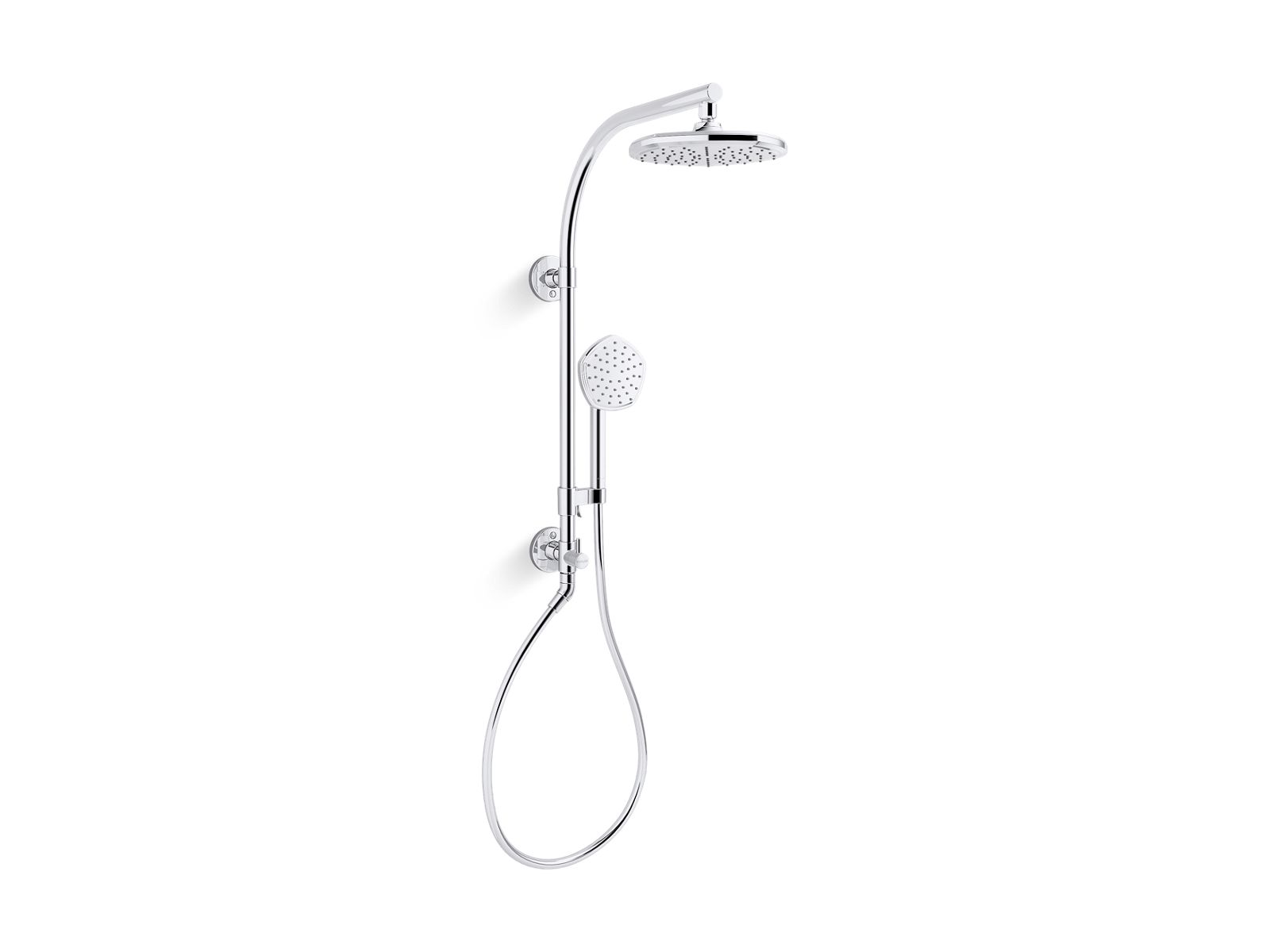 KOHLER K-27118-G-BL Occasion Hydrorail-R Shower Column Kit, 1.75 Gpm - Matte Black