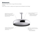 KOHLER K-26291-BL Statement Round 12" Single-Function Rainhead, 2.5 Gpm - Matte Black