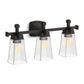 KOHLER K-31757-SC03-BLL Riff Three-Light Sconce In Matte Black