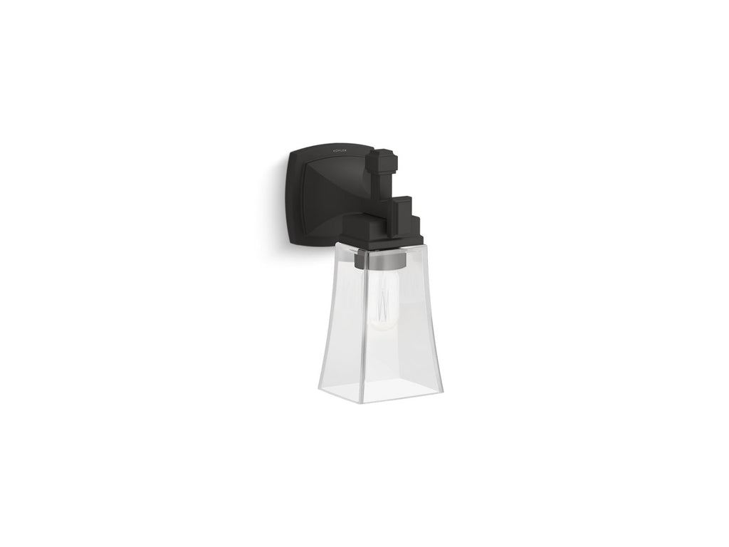 KOHLER K-31755-SC01-BLL Riff One-Light Sconce - Matte Black