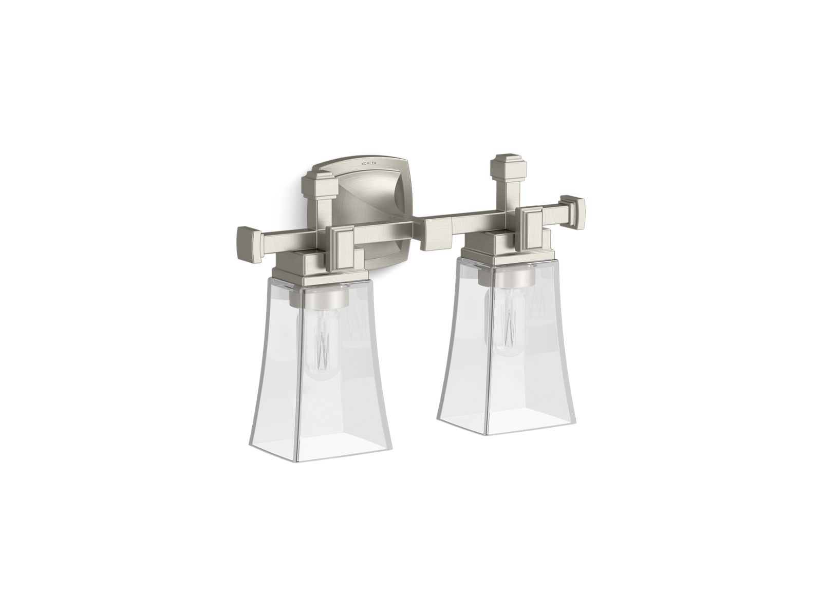 KOHLER K-31756-SC02-BNL Riff Two-Light Sconce - Brushed Nickel