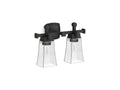 KOHLER K-31756-SC02-BLL Riff Two-Light Sconce - Matte Black