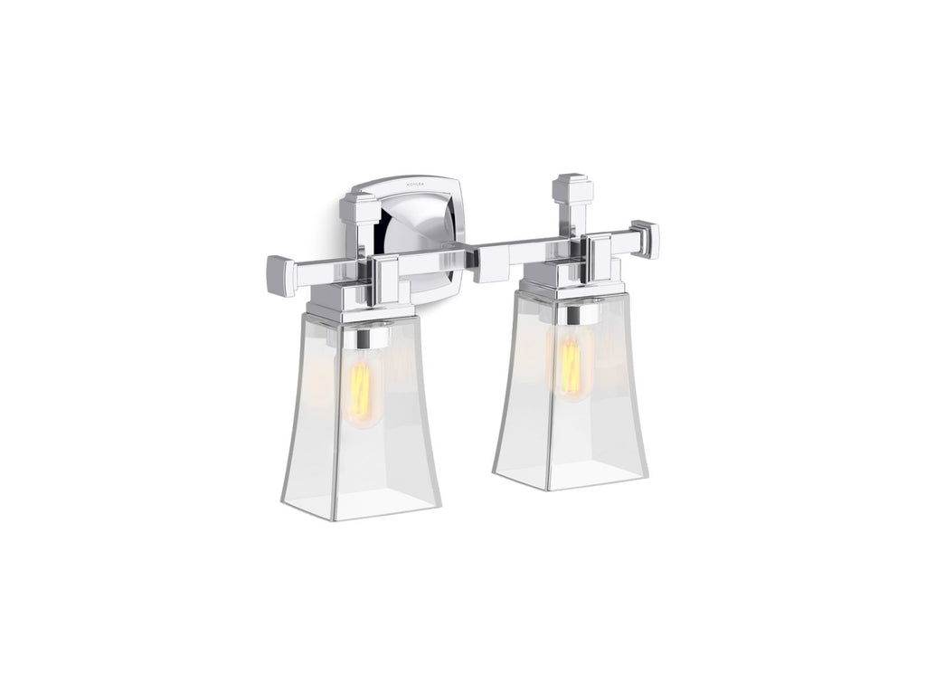 KOHLER K-31756-SC02-2GL Riff Two-Light Sconce - Brushed Moderne Brass