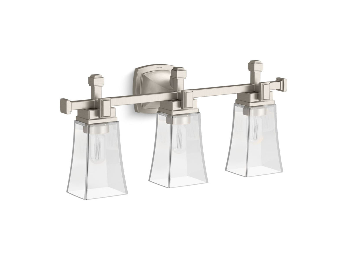 KOHLER K-31757-SC03-BNL Riff Three-Light Sconce - Brushed Nickel