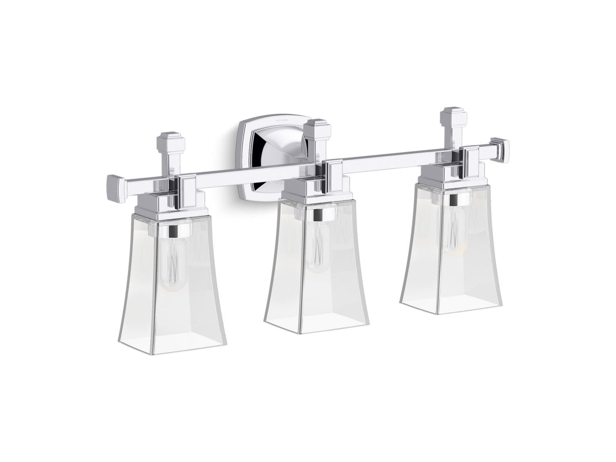 KOHLER K-31757-SC03-CPL Riff Three-Light Sconce - Polished Chrome