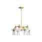 KOHLER K-31759-CH08-2GL Riff 35" Chandelier In Brushed Moderne Brass