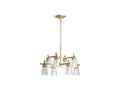 KOHLER K-31759-CH08-2GL Riff 35" Chandelier - Brushed Moderne Brass