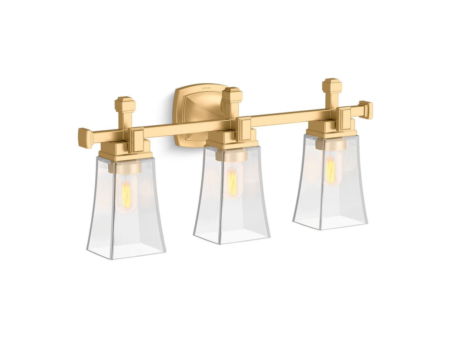 KOHLER K-31757-SC03-2GL Riff Three-Light Sconce In Brushed Moderne Brass