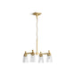 KOHLER K-31758-CH04-2GL Riff 24" Chandelier In Brushed Moderne Brass