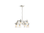 KOHLER K-31759-CH08-SNL Riff 35" Chandelier - Polished Nickel