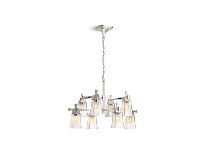 KOHLER K-31759-CH08-SNL Riff 35" chandelier - Polished Nickel