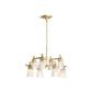 KOHLER K-31759-CH08-2GL Riff 35" Chandelier In Brushed Moderne Brass