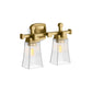 KOHLER K-31756-SC02-2GL Riff Two-Light Sconce In Brushed Moderne Brass